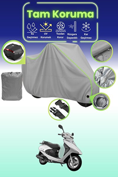 Dokaca Neo Gray Neon Corded Fabric Lock and Rear Bag Compatible Honda Spacy 1...