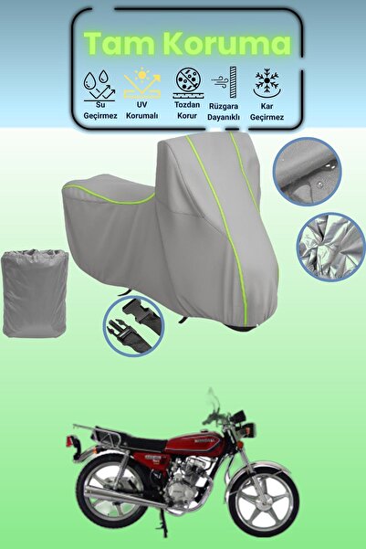 Dokaca Neo غطاء دراجة نارية رمادي نيون قماش مجدّل مونديال 100 إم جي سبورت متو...