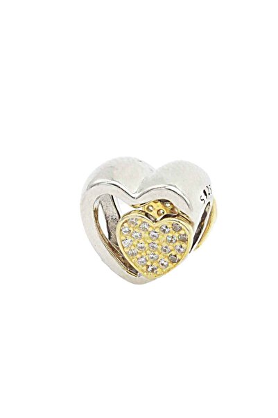 Bijuteria SORELLY Gold-Plated Silver Talisman for Lovely Hearts Bracelet