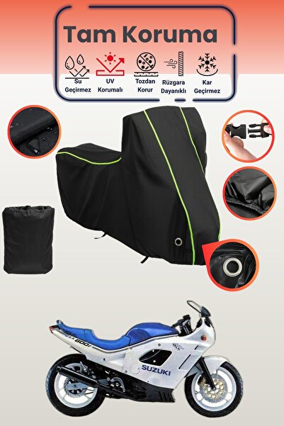 Dokaca Neo غطاء دراجة نارية متوافق مع سوزوكي GSX 600 F من نوع Black Neon قماش...