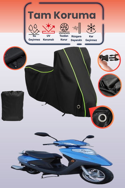 Dokaca Neo غطاء دراجة نارية متوافق مع Motolux CEO 125، غطاء واقي من ماركة Mot...