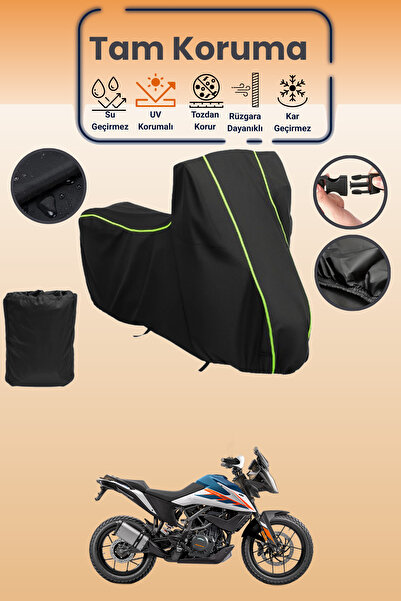 Dokaca Neo غطاء محرك متوافق مع KTM 250 Adventure باللون الأسود النيون قماش مج...