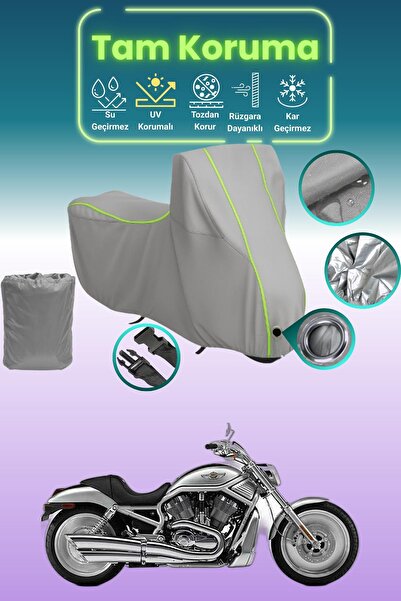 Dokaca Neo غطاء محرك متوافق مع هارلي ديفيدسون VRSC V-Rod من Gray Neon قماش مج...