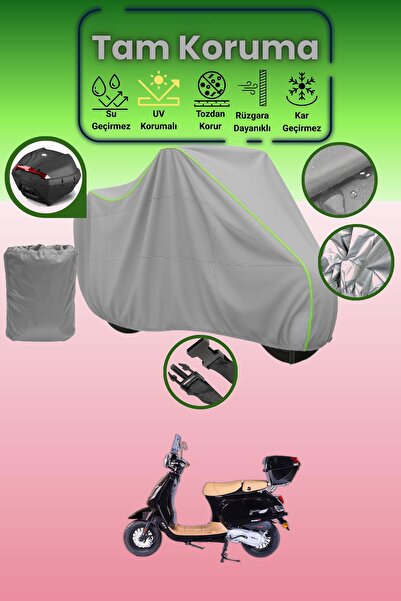 Dokaca Neo حقيبة خلفية رمادية نيون قماش مجدّل متوافقة مع فالكون كوبر 125 EFI،...