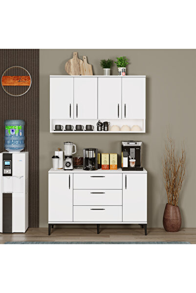 Kalender Dekor Nilay-Ece Çekmeceli Dolap Çok Amaçlı Dolap Mutfak Dolabı Kiler...