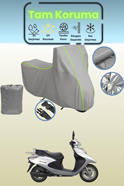 Dokaca Neo غطاء دراجة نارية متوافق مع هوندا سبيسي قماش مجدّل باللون الرمادي ا...