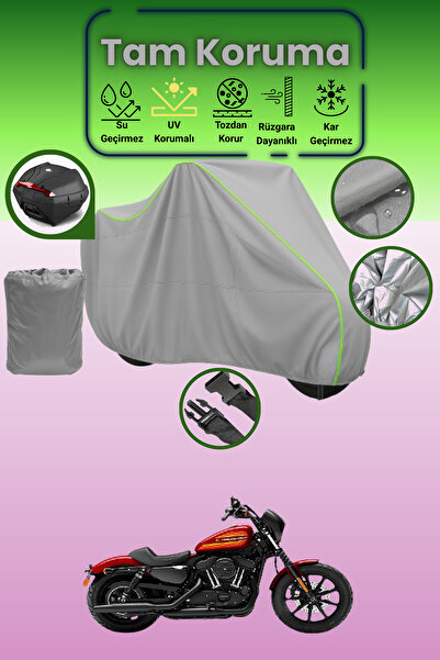 Dokaca Neo حقيبة خلفية رمادية نيون قماش مجدّل متوافقة مع هارلي ديفيدسون سبورت...