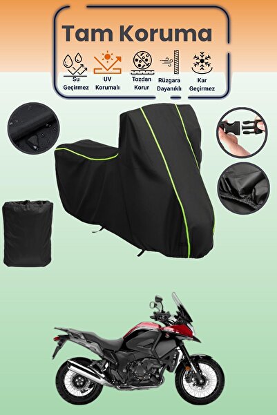 Dokaca Neo Black Neon Corded Fabric Honda Vfr 1200 X Crosstourer Dct Compatib...