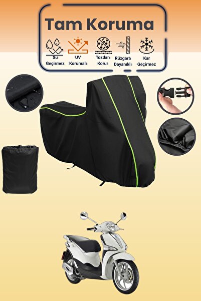 Dokaca Neo غطاء محرك متوافق مع بياجيو ليبرتي قماش مجدّل باللون الأسود النيون،...