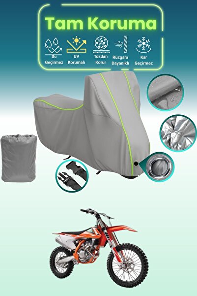 Dokaca Neo غطاء محرك متوافق مع KTM 250 SXF باللون الرمادي النيون قماش مجدّل، ...