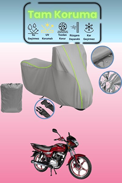 Dokaca Neo غطاء دراجة نارية رمادي نيون قماش مجدّل أورورا AR 100-19 أنيق ومتوا...