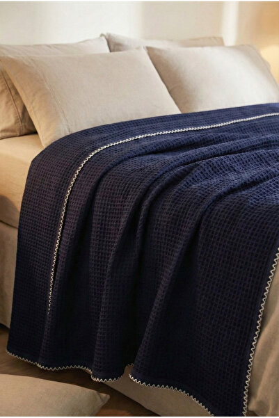 Motif Mağaza %100 PAMUK Çift Kişilik Waffle Pike Yatak Örtüsü 180x230 Cm