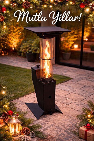 BZK Portatif Mini Cam Pelet SobPortatif Mini Cam Pelet Soba 40 CM BORULU