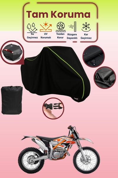 Dokaca Neo حقيبة خلفية باللون الأسود النيون قماش مجدّل متوافقة مع KTM 250 Fre...