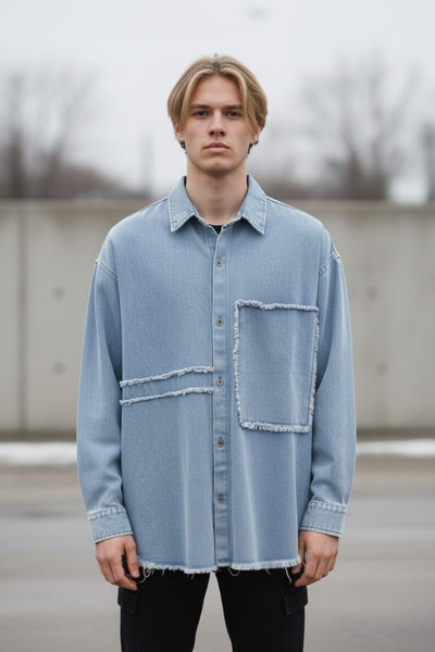 İnsane Minds قميص جينز موديل تراك