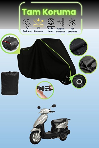 Dokaca Neo قماش دراجة نارية متوافق مع Kuba Golf 100 باللون الأسود النيون قماش...