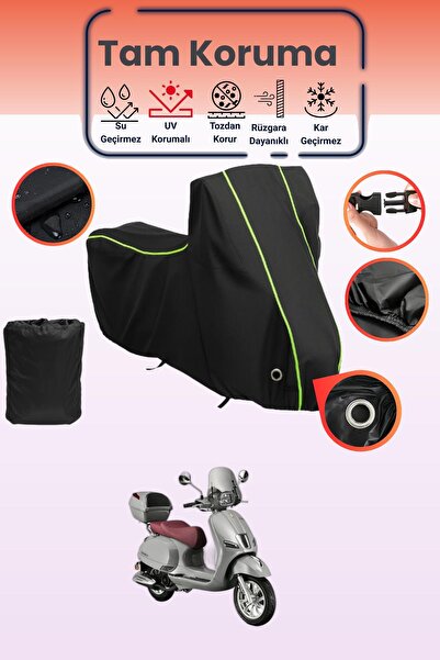 Dokaca Neo غطاء دراجة نارية متوافق مع كوبا بيفيلي قماش مجدّل باللون الأسود ال...