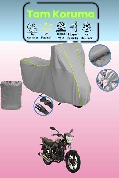 Dokaca Neo غطاء دراجة نارية رمادي نيون قماش مجدّل آسيا سويفت 150 متوافق، غطاء...