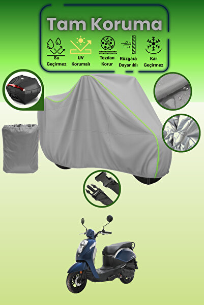 Dokaca Neo Gray Neon Corded Fabric Rear Bag Compatible Sym Mio 100 Compatible...