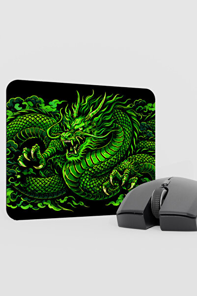 mousepad bastir Dragon Green V3 22X18 Gaming Rubber Anti-Slip Base Mouse Pad Mouse Mat