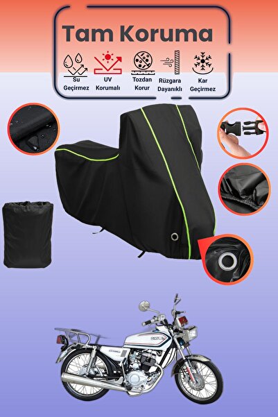 Dokaca Neo غطاء دراجة نارية متوافق مع Kuba Cheetah 100R من Black Neon قماش مج...