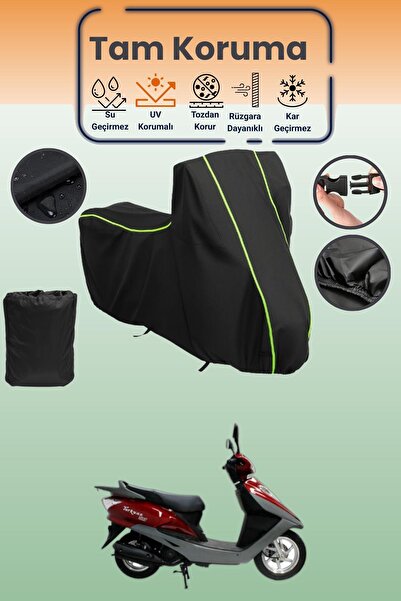 Dokaca Neo غطاء محرك متوافق مع Black Neon قماش مجدّل Mondial 125 NT باللون ال...