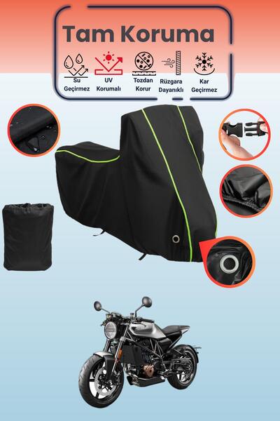 Dokaca Neo غطاء دراجة نارية متوافق مع Husqvarna Vitpilen قماش مجدّل باللون ال...