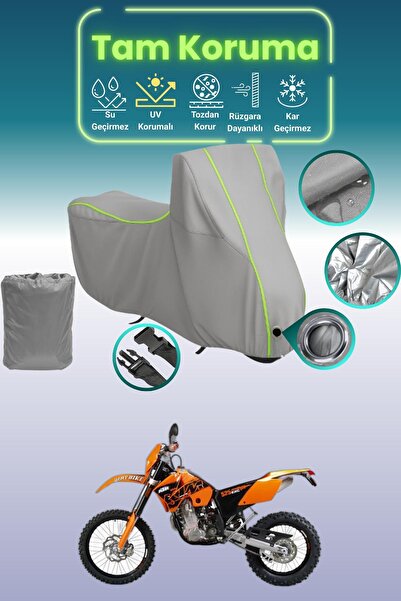 Dokaca Neo غطاء محرك متوافق مع KTM 525 EXC باللون الرمادي النيون قماش مجدّل، ...