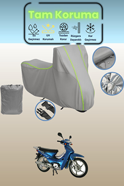 Dokaca Neo غطاء دراجة نارية متوافق مع Gray Neon قماش مجدّل Kuba KH100، غطاء و...