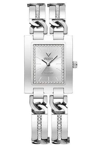 Fiesta ساعة يد نسائية F24097L بسوار معدني