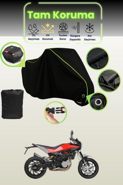 Dokaca Neo حقيبة خلفية سوداء نيون قماش مجدّل متوافقة مع قماش الدراجة النارية ...