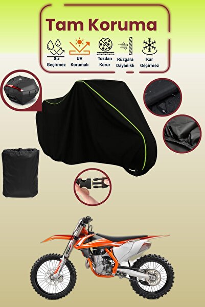 Dokaca Neo حقيبة خلفية باللون الأسود النيون قماش مجدّل متوافقة مع KTM 450 SXF...