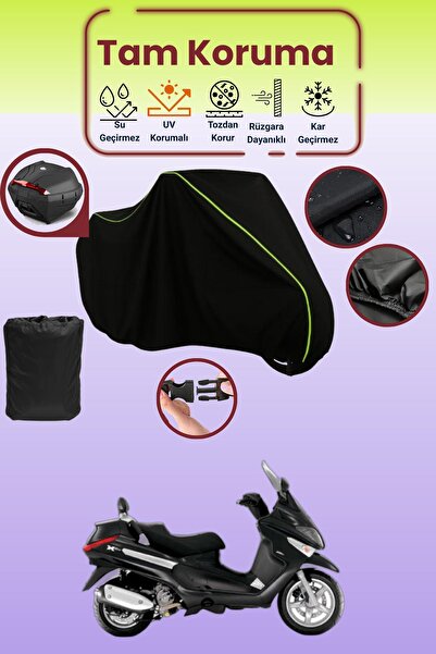 Dokaca Neo حقيبة خلفية سوداء نيون قماش مجدّل متوافقة مع بياجيو إكس إيفو 250، ...