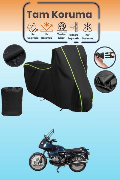 Dokaca Neo غطاء محرك متوافق مع BMW R 800 RT باللون الأسود النيون قماش مجدّل، ...