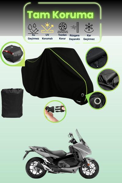 Dokaca Neo Black Neon Corded Fabric Lock and Tail Bag Compatible Honda Nc 750...