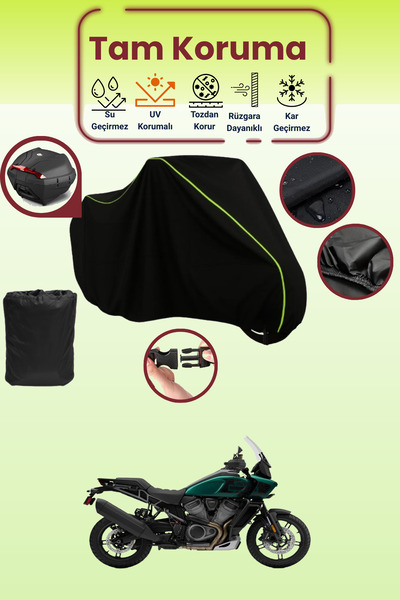 Dokaca Neo حقيبة خلفية باللون الأسود النيون قماش مجدّل متوافقة مع دراجة نارية...