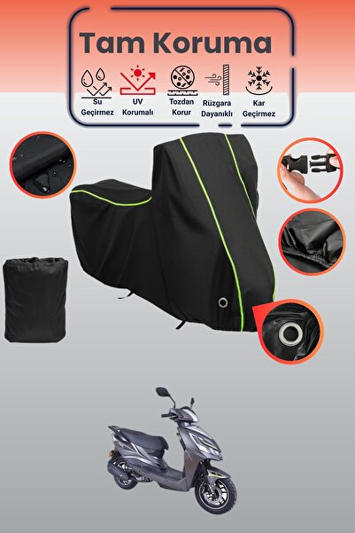 Dokaca Neo غطاء دراجة نارية متوافق مع أرورا فيرانو AR 50-9 من بلاك نيون قماش ...