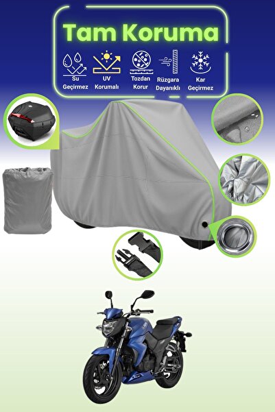 Dokaca Neo Gray Neon Corded Fabric Lock and Tail Bag Compatible Sym Wolf Sb 2...