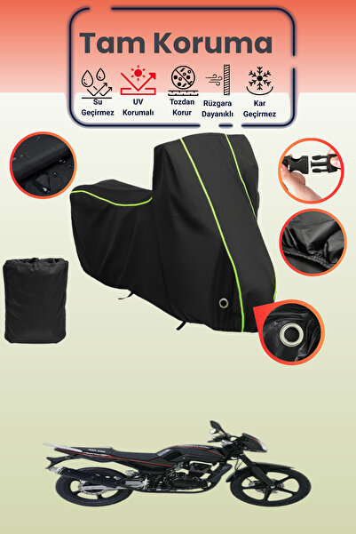 Dokaca Neo غطاء دراجة نارية متوافق مع Kuba Faswind 200R من Black Neon قماش مج...