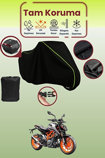 Dokaca Neo حقيبة خلفية باللون الأسود النيون قماش مجدّل متوافقة مع KTM 390 Duk...