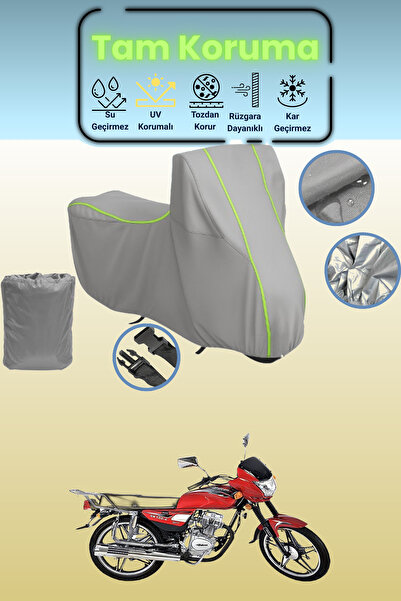 Dokaca Neo غطاء دراجة نارية متوافق مع غطاء دراجة نارية رمادي نيون قماش مجدّل ...