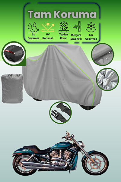 Dokaca Neo حقيبة خلفية رمادية نيون قماش مجدّل متوافقة مع دراجة نارية هارلي دي...