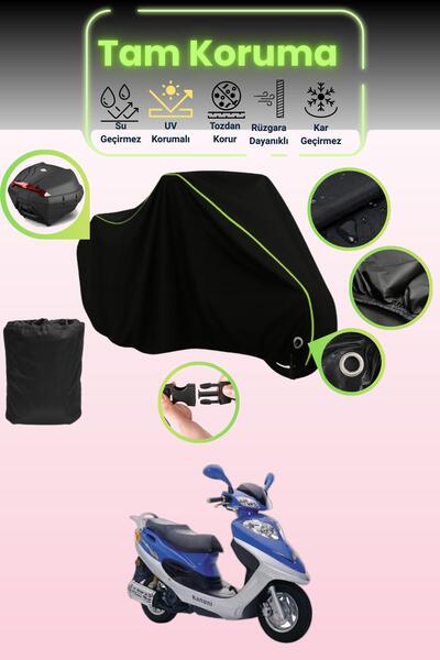 Dokaca Neo قماش دراجة نارية متوافق مع كانوني تريكس 125، متوافق مع قفل قماش مج...