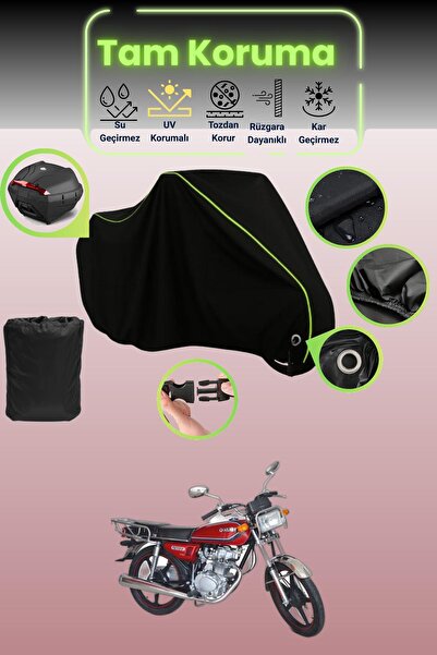 Dokaca Neo حقيبة خلفية وقفل أسود نيون قماش مجدّل متوافقة مع Kuba CG 100/KM125...