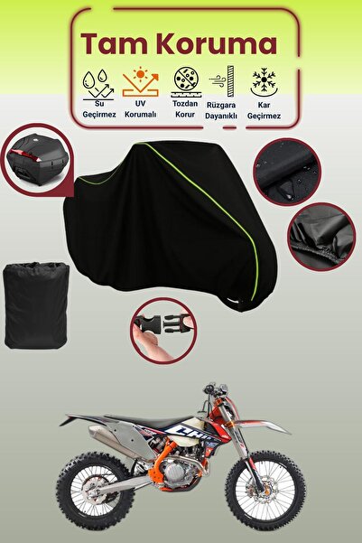 Dokaca Neo حقيبة خلفية باللون الأسود النيون قماش مجدّل متوافقة مع KTM 450 EXC...