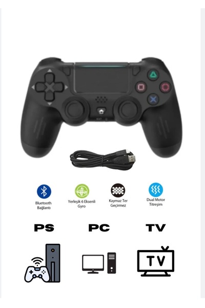 Voground Ps 4 joystick tablet telefon Pc PS4 uyumlu titreşimli oyun kol 1 adet