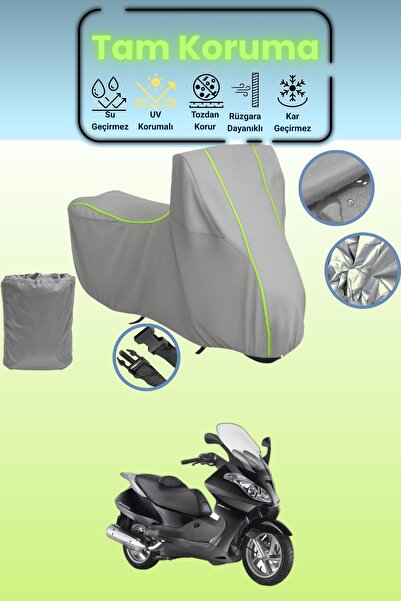 Dokaca Neo غطاء دراجة نارية رمادي نيون قماش مجدّل أبريليا أتلانتيك 500 سبرينت...