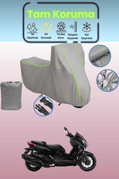 Dokaca Neo Gray Neon Corded Fabric Yamaha X-Max 300 Iron Max Abs Compatible M...