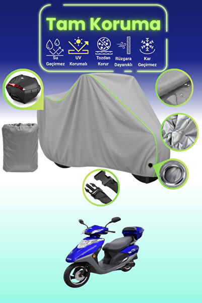 Dokaca Neo حقيبة خلفية رمادية نيون قماش مجدّل متوافقة مع كينج موتور سبيكا 100...