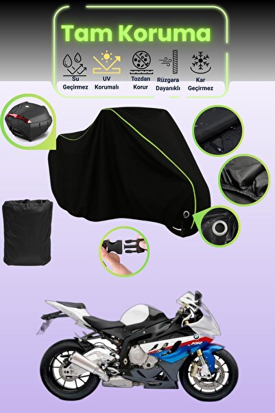 Dokaca Neo حقيبة خلفية وقفل أسود نيون قماش مجدّل متوافقة مع BMW S 1000 RR HP ...